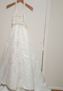 David'sBridal Ivory  weeding dress 10P!!